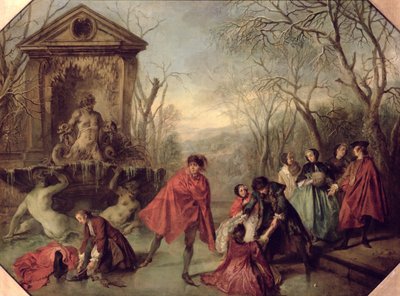 Winter, 1738 door Nicolas Lancret